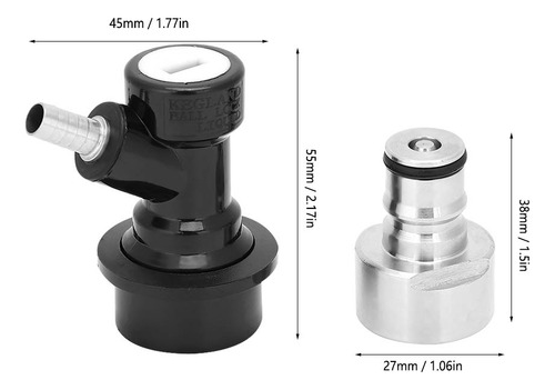 Conector Esférico Keg Posts Parts Homebrew Beer