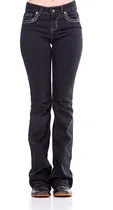 Comprar Calça Country Feminina Zenz Western Jeans Lusitano Preta