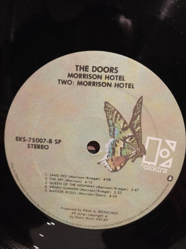 The Doors Morrison Hotel Edición Usa 1976 Doble Portada Lp (Usado)
