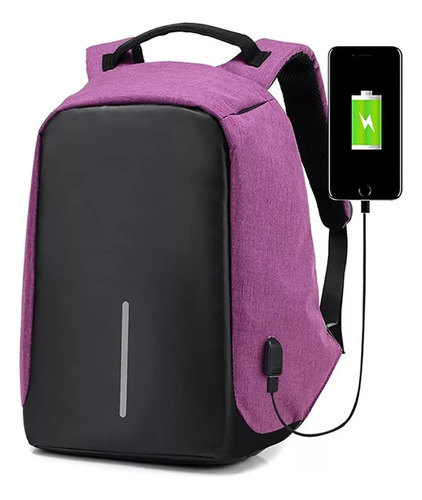 Maleta Morral Maletin Antirrobo Impermeable Usb Port-