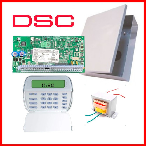 Panel Alarma Casa Central Dsc 1832 + Pk5501 Fuente Gabinete