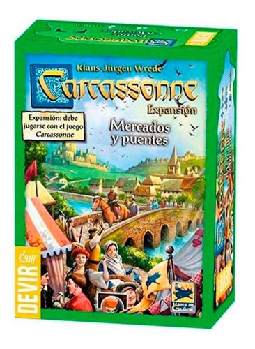 Carcassonne Mercados Y Puentes - Juego En Español - Devir