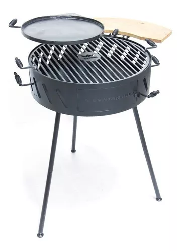 Parrilla Portatil Asador Fogonero Chulengo Tagwood Bbq 60cm Color Negro