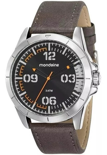 Relógio Mondaine Masculino Prata/marrom 76702g0mvnh3