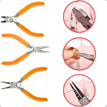 Comprar Kit 3 Alicates Eletrônica Artesanato Corte Bijuterias Bico
