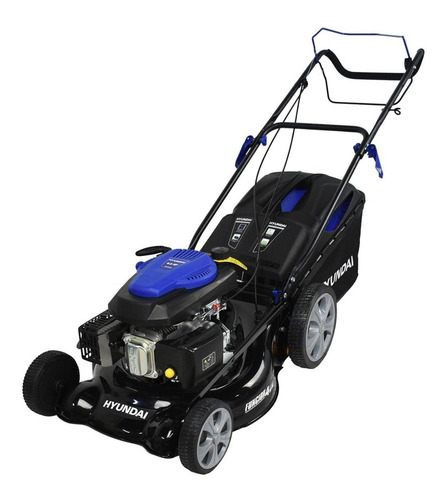 Podadora Hyundai 6.5 Hp Con Bolsa Autopropulsada Hylm6520t Color Azul