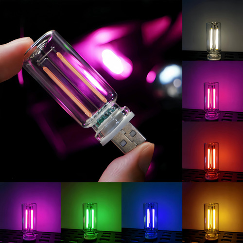 Luz Nocturna Led Con Control Táctil Retro, Estilo Japonés De
