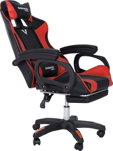 Imagen 4 de 4 de Silla Gaming Shooter Dw-sga001na Rotación 360° Rojo Daewoo