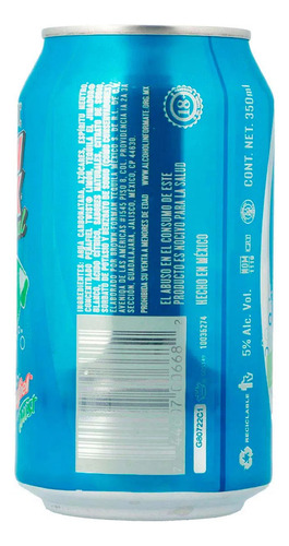 Bebida Preparada New Mix Jimador Mineral Limón Lata 350 Ml