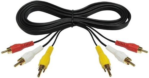 Cable De Audio Video 3 Rca Macho 1,8m Estereo