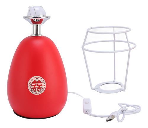 Mesa Plisada Roja Junto A La Mesita De Noche, 3 Colores