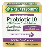 Comprar Probioticos 10 Extra Fuerte Nature Bounty Salud Digestiva 70 Sabor Sin Sabor