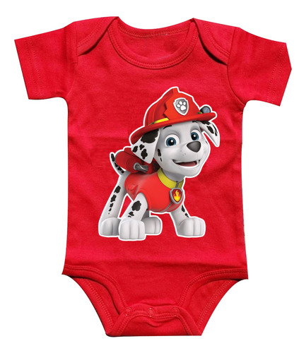 Mameluco Paw Patrol Marshall Bebé 100% Algodón