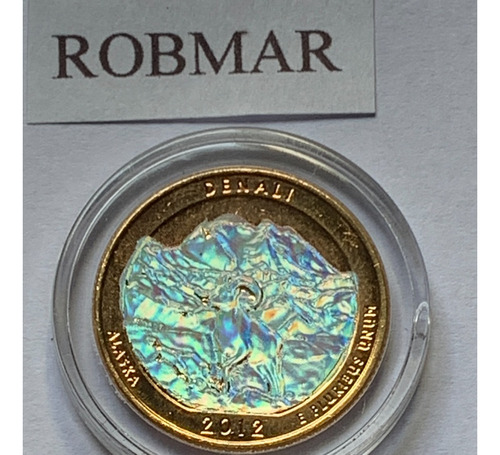 Robmar-usa-quarter Bañado En Oro Y Oleo-2012-denali