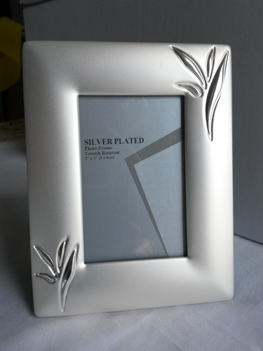 Portarretratos Silver Plated Para Fotos 5x8 Cm Individual