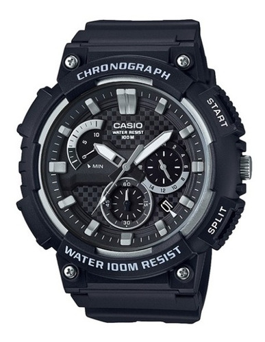 Reloj Analogico Digital Casio Mcw200h-1av Negro Resiste 100m