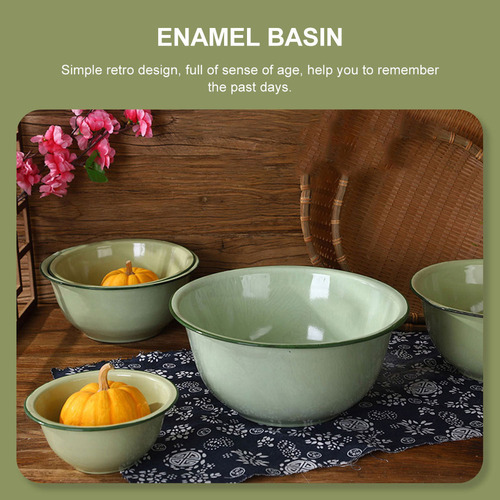 Taças De Sobremesa, Bacia De Óleo De Banha, Tigela De Esmalt