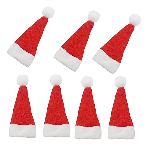 Mini Sombreros Papa Noel 20 Piezas Mini Diy Rojo Navidad Som