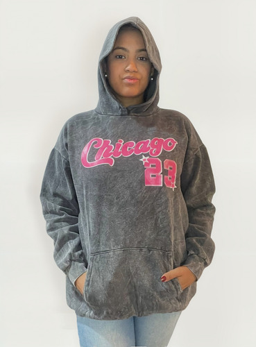 Maxi Buzos Oversize Nevado Canguro Y Capucha
