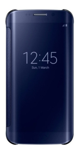 Samsung Clear View Cover  Para Galaxy S6 Normal Azul