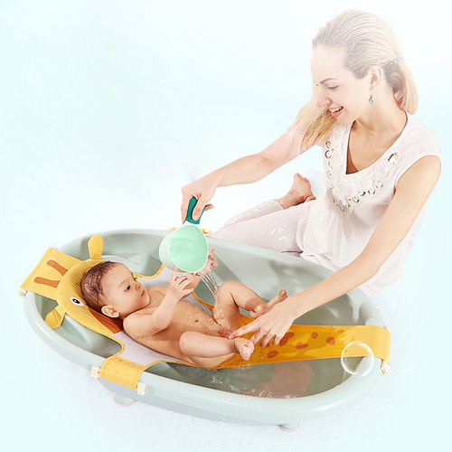 Chuveiro Infantil Ajustável Net Baby Safety Bathing Net Baby