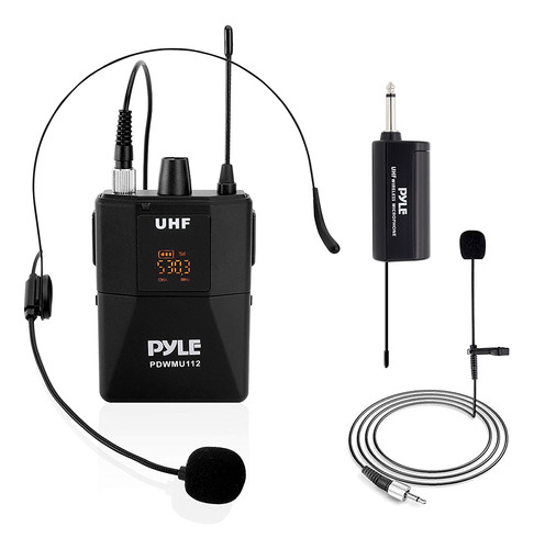 Kit De Sistema Micrófono Inalámbrico Uhf Pyle-pro Pdwmu112