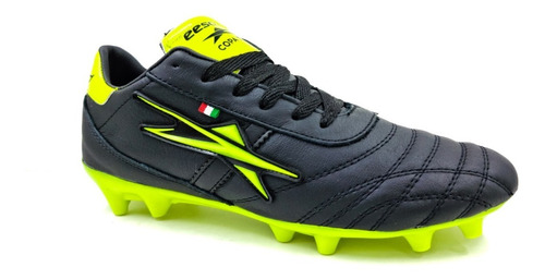 Zapato De Futbol Soccer Para Hombre Eescord 3041 Negro/amllo