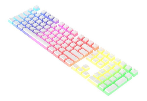 Imagen 2 de 4 de Keycaps Pudding Pbt Blancas - Ajazz