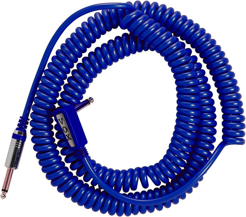 Cable Para Instrumento Vox Vcc-90 En Espiral Color Azul