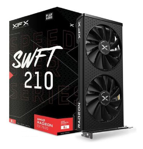 Tarjeta De Video Gamer Xfx Rx7600 Speedster Swft 210 8gb