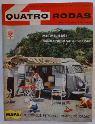 Quatros Rodas Nº 7 Editora Abril Fev 1961