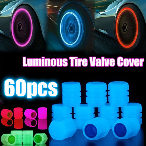 Juego De 60 Tapones Fluorescentes For Válvulas De Coche O B