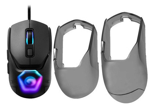 Mouse Gaming Marvo 12000dpi Rgb Puños Intercambiables - -sd