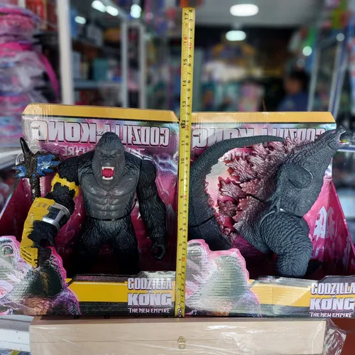 Set Muñecos Figuras Godzilla Y King Kong 28cm Juguete 2024