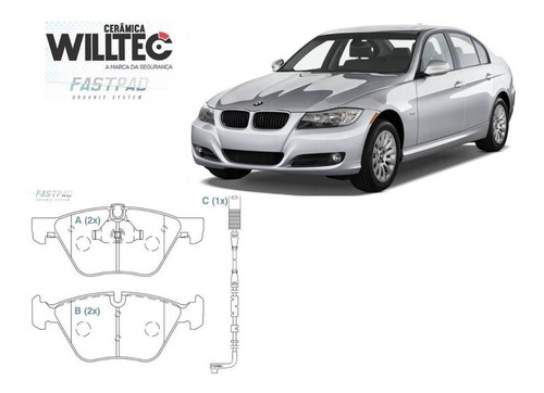 Pastilha Freio Ceramica Dianteiro Bmw Serie3 316 2009 A 2011