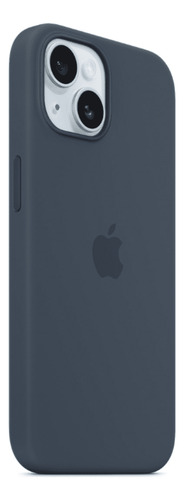 Case Silicone Magsafe Capa iPhone 15 Azul Tempestade