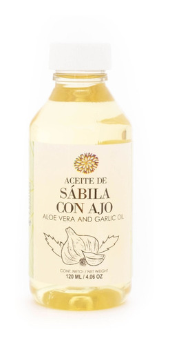 Aceite De Sábila Con Ajo 120 Ml 