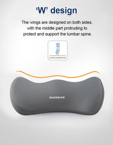 Cojín De Asiento Con Soporte Lumbar, Espuma Viscoelástica Ta