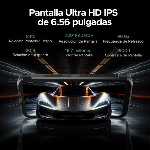 Doogee Fire 6 Power 6.56 Pulgadas Teléfono Celular Rudo 20gb Ram +256gb Rom 15500mah