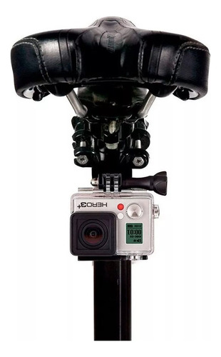 Suporte Bike Bicicleta Guidom Para Gopro Guidao Moto Selin Cor Preto