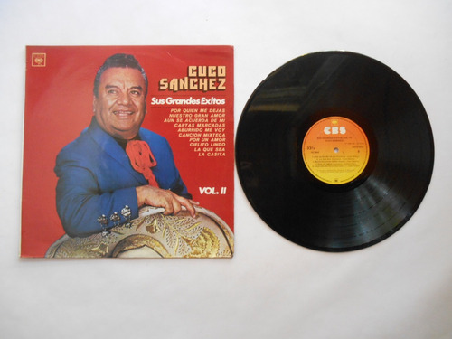 Cuco Sanchez Sus Grandes Éxitos Vol 2 Edicion Colombia 1980