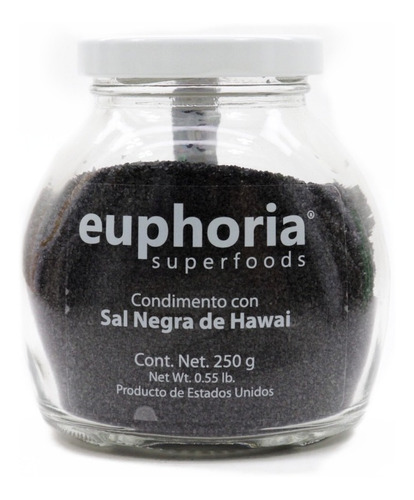 Sal negra Euphoria Superfoods de Hawai natural 250gr