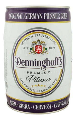 Barril De Cerveza 5 Litros Denninghoffs Con Canilla Alemania