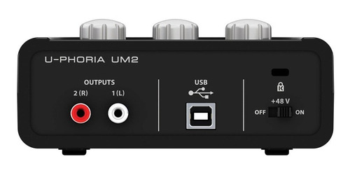 Interfaz Audio Behringer U-phoria Um2,usb, +48v, Zenyx