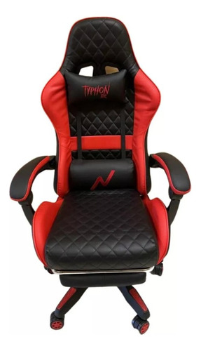 Silla Gamer Noga Typhon Bk Butaca Con Apoya Brazos Y Pies