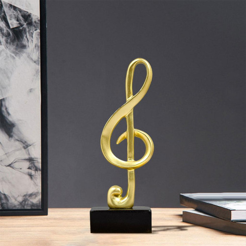 2 Uds. Figura Decorativa De Escultura De Nota Musical,