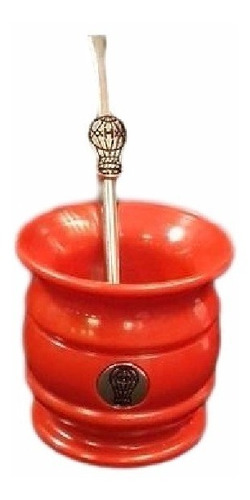 Imagen 4 de 4 de Mate Huracán Con Bombilla De Acero