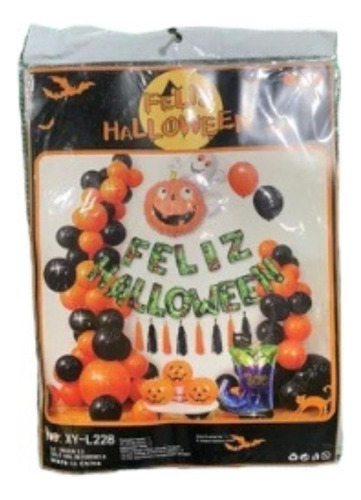 Kit De Globos  Halloween 58 Piezas
