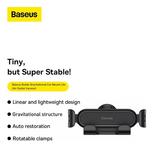 Suporte Veicular De Carro Para Celular Baseus P/ Saída De Ar