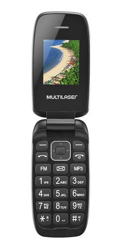 Celular Flip Up Dual Chip Mp3 P9022 Preto Multilaser